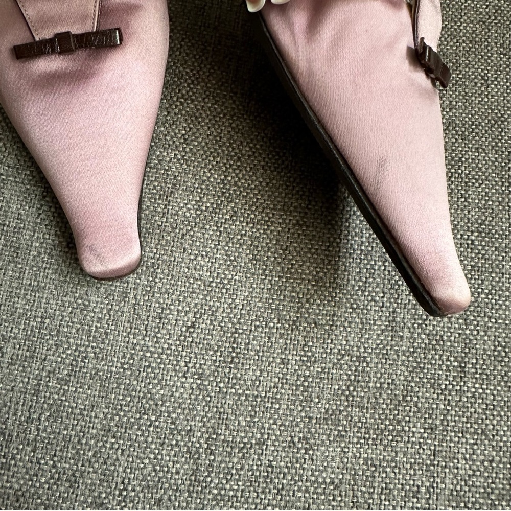 Vintage Prada satin mauve mule heels - Picture 6 of 10